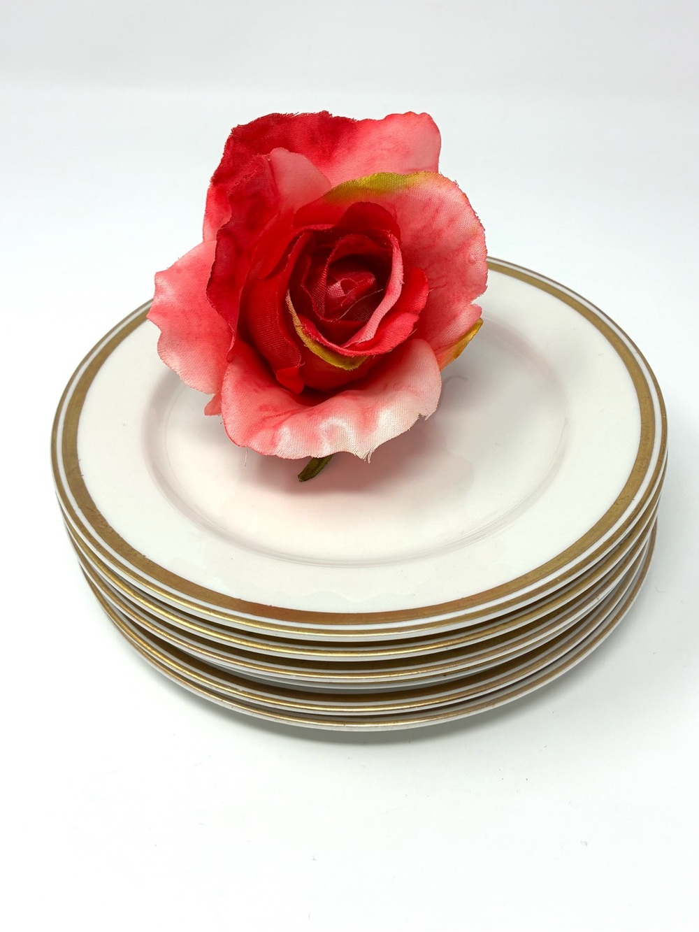 O.P. CO. Syracuse China 6” Bread & Butter/Dessert Plates Set Of 6 VTG Restaurant